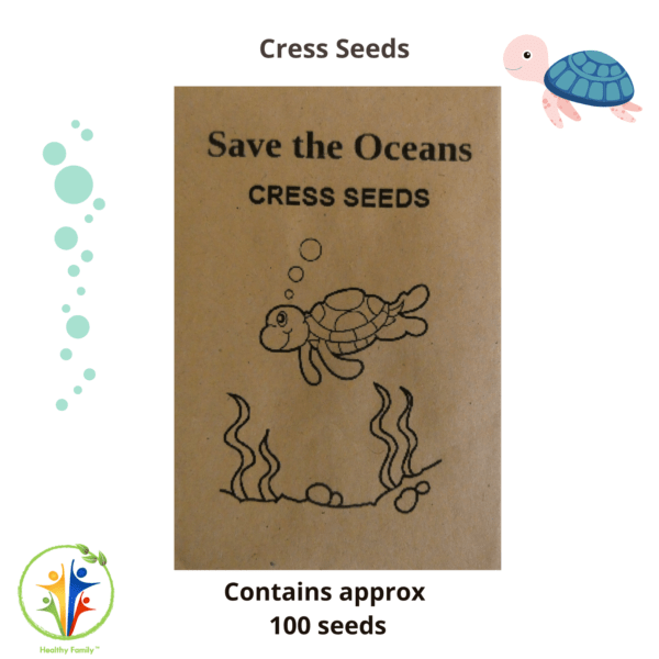 Save The Oceans Birthday Party Bag Premium - Cress Seeds